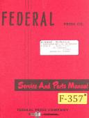 Federal-Federal Press 2-10, 22 32 45 60 75 110 150, Service and Electrical Manual-110-150-2-10-22-32-45-60-75-01